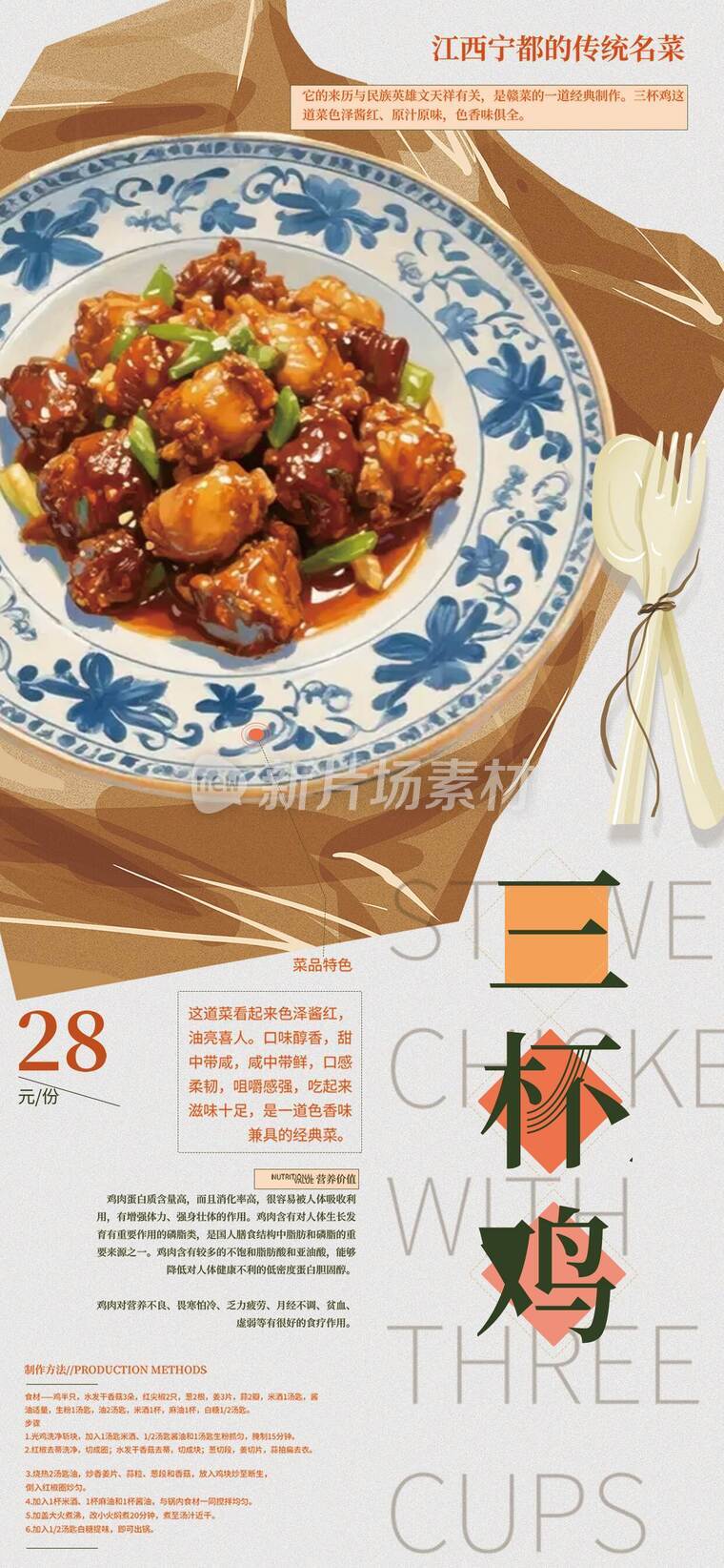 动漫美食涂鸦风宣传海报_c