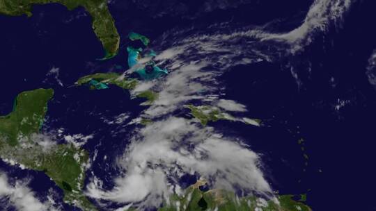 卫星影像天气地图追踪飓风