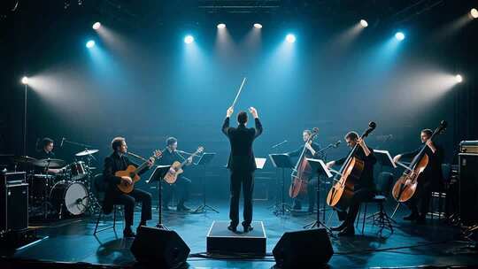 乐队舞台演奏素材