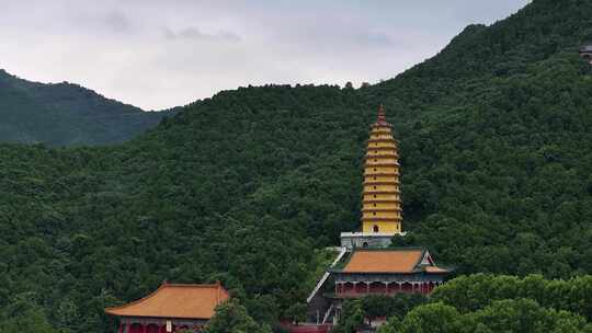 航拍宜阳灵山寺