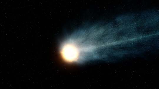 流星划过夜空彗星视频素材模板下载