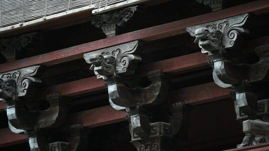 天台山国清寺建筑视频