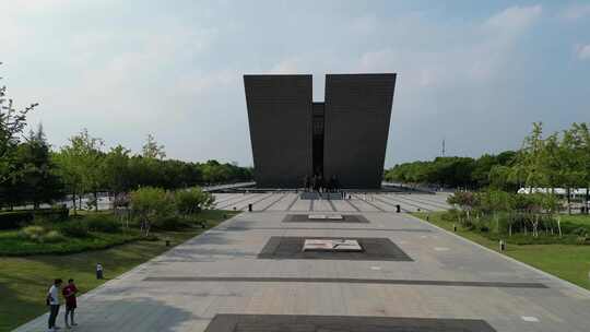 合肥滨湖渡江战役纪念馆航拍视频素材模板下载