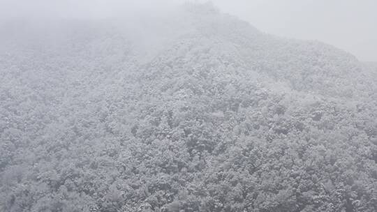 杭州灵隐雪下雪航拍