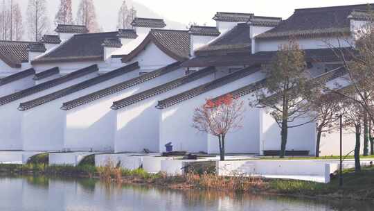 杭州湘湖水街湘湖越界建筑风景