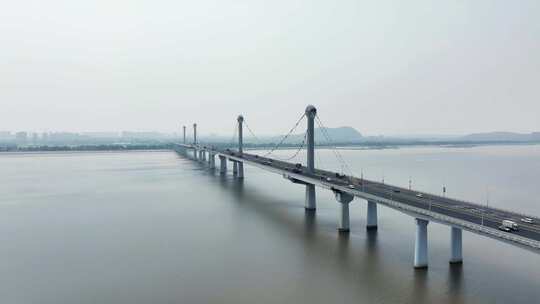杭州江东大桥航拍多角度航拍合集