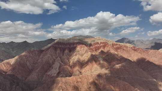 乌恰天山昆仑山交汇地貌航拍