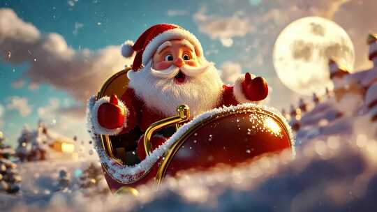 欢快的圣诞节圣诞老人