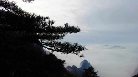 黄山壮观云海延时风景视频素材