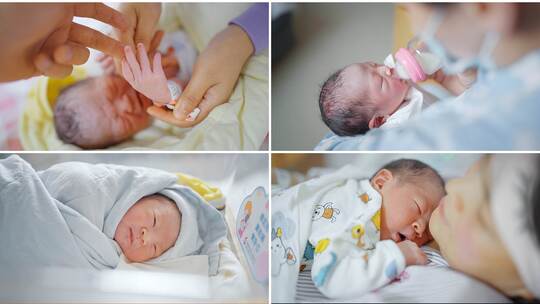 婴儿新生儿医院新生命高清在线视频素材下载