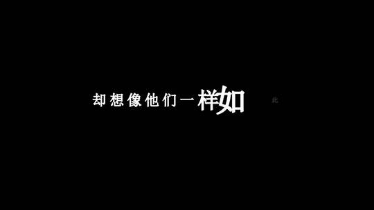 大壮-无名小兵dxv编码字幕歌词