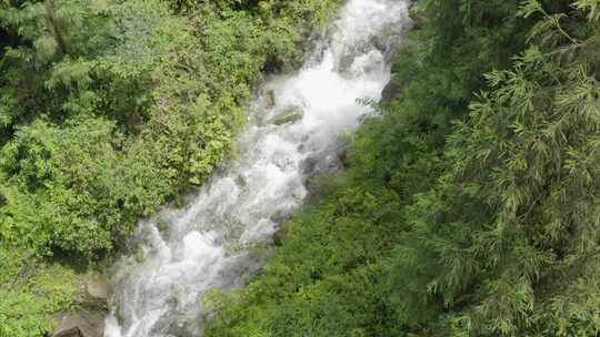 农村山间小溪流水4k素材