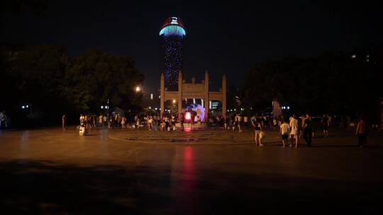 杭州桥西历史文化街区古建筑夜景