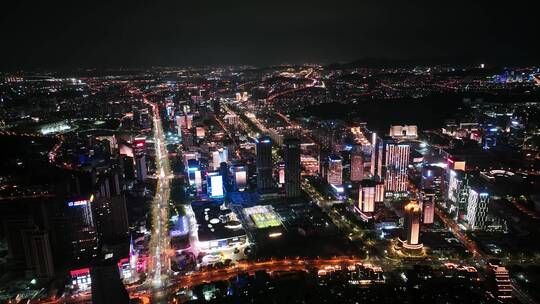 青岛崂山区夜景视频素材模板下载