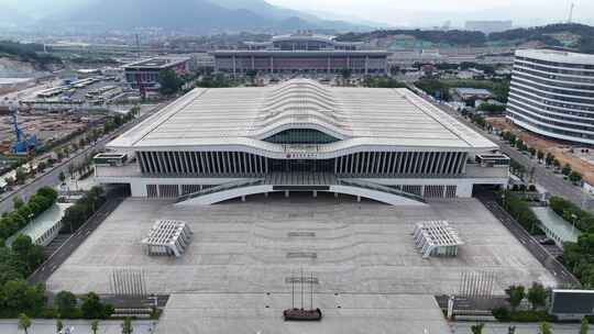 福建莆田国际会展中心航拍