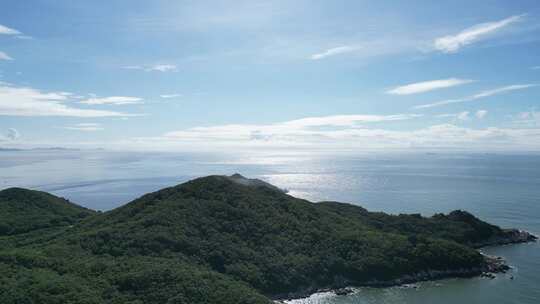 大海岛屿自然风光航拍