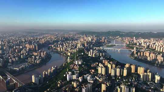 重庆城市全景航拍