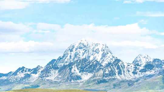 四川川西高原雪山雅拉雪山云海延时