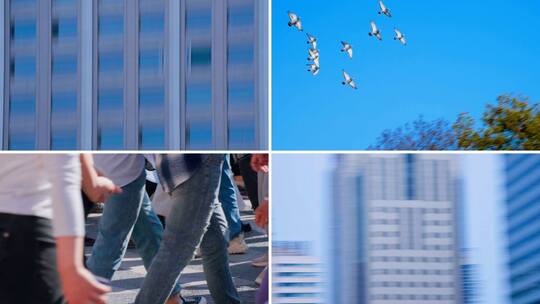 城市快节奏空镜