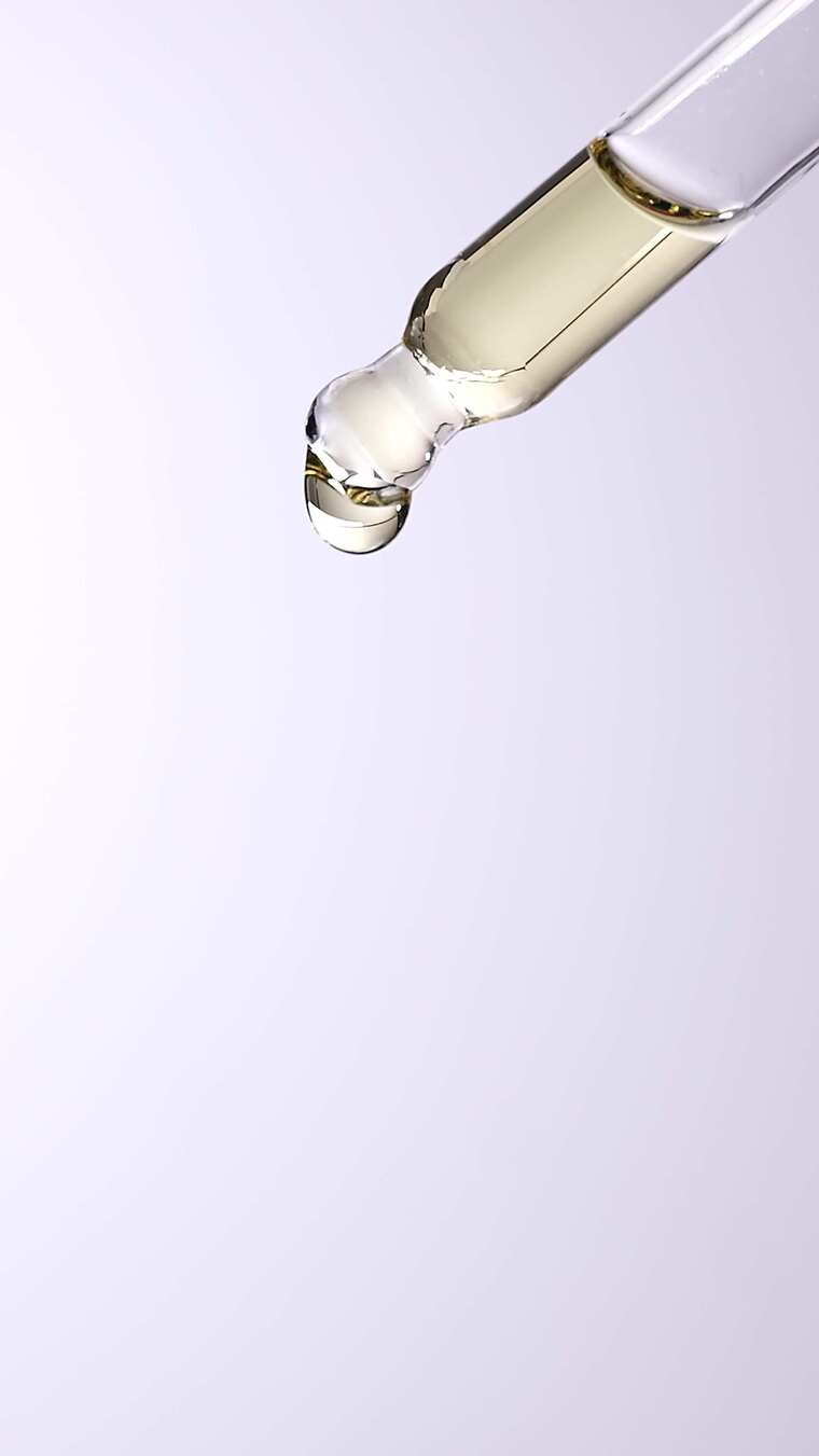 竖屏滴管滴落质地展示液体多颜色