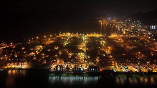 深圳盐田港夜景