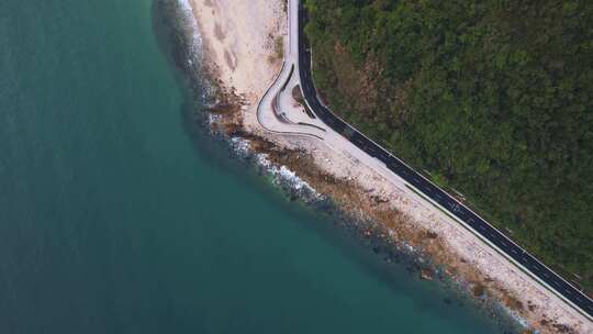 航拍深圳杨梅坑鹿嘴大道