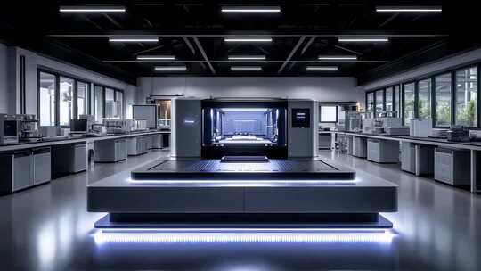 高端实验室精密仪器展示及科技感氛围