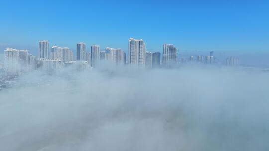 厦门海滨城市平流雾007