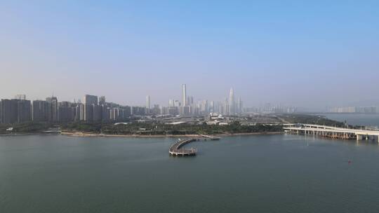 深圳湾大桥 大桥 跨境大桥 跨海大桥视频素材模板下载