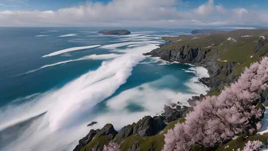 海岸风光山海全景