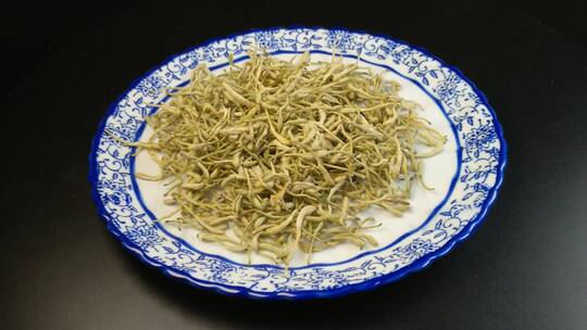 4K中药材金银花花茶