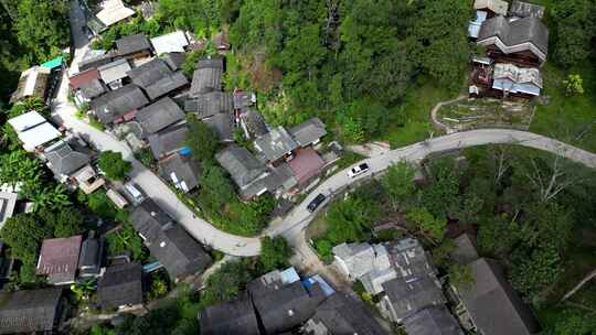 泰国清迈附近的Mae Kampong村令人惊叹的风景