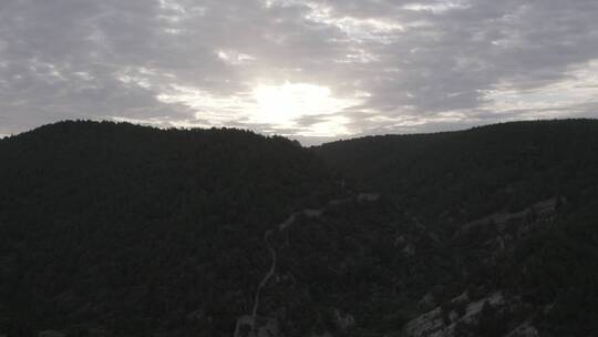 龙门石窟夜景航拍香山寺洛阳景点文化