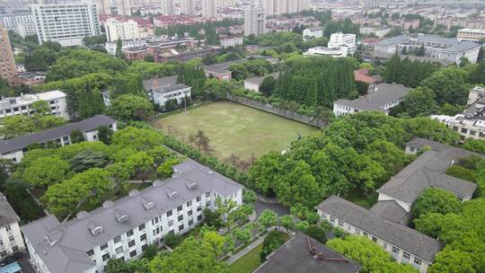 上海华东理工大学校园航拍