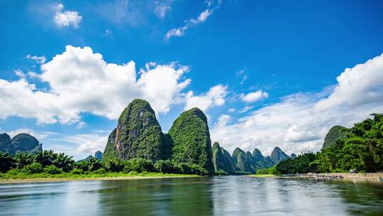 桂林阳朔漓江山水20元背景图案风景