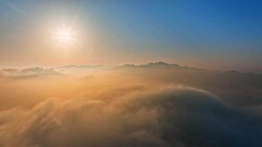 青岛云雾日出云海日出