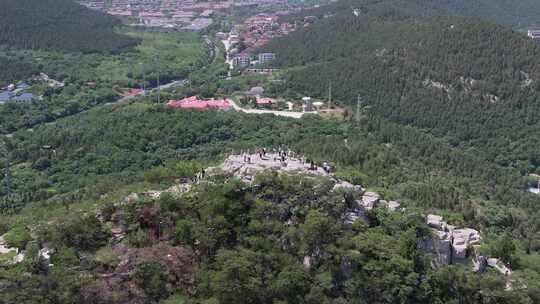 航拍山东济南千佛山4A景区