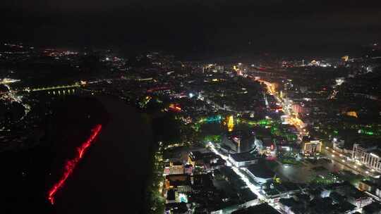 桂林夜景航拍