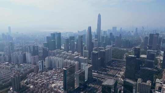 深圳城市高楼大厦航拍视频素材模板下载