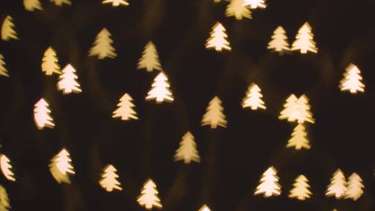 圣诞树形状的灯光