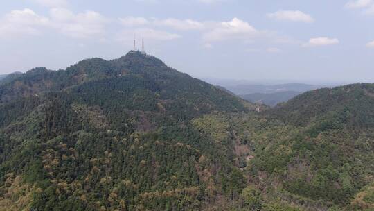 旅游景区4K航拍湖南中坡山国家森林公园