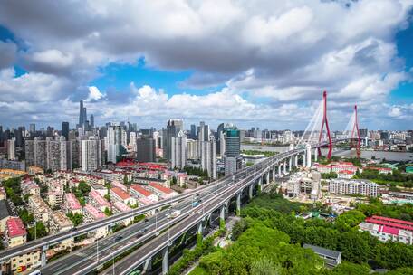 5K杨浦大桥延时风景