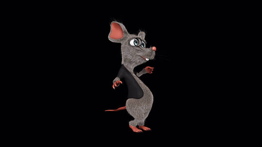 滑稽老鼠-舞蹈之夜视频素材模板下载