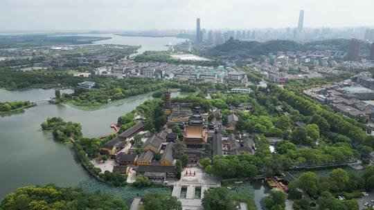 江苏镇江金山寺航拍