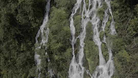 贵州河流溪水山涧溪流山泉水航拍森林河流