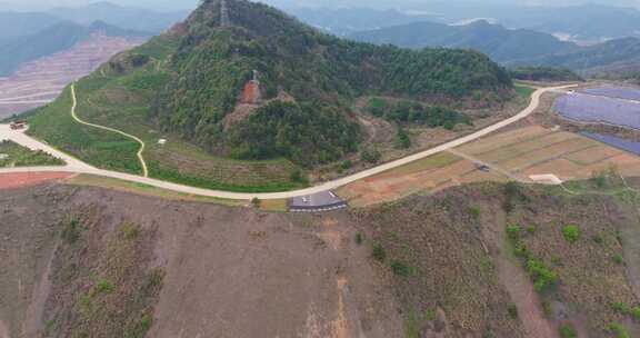 江西德兴铜矿高山水库航拍