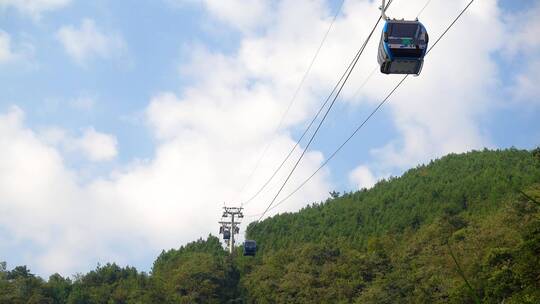 湖南郴州莽山五指峰景区索道缆车