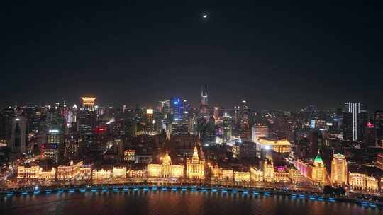 上海 外滩夜景  历史建筑