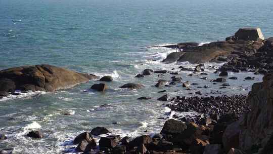 海上礁石海水海洋暗礁海岸线岩石大海风景