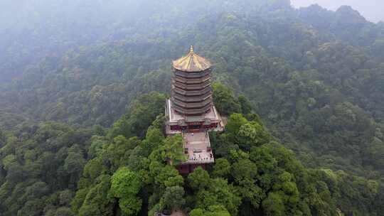 空中名山青城山视频素材模板下载